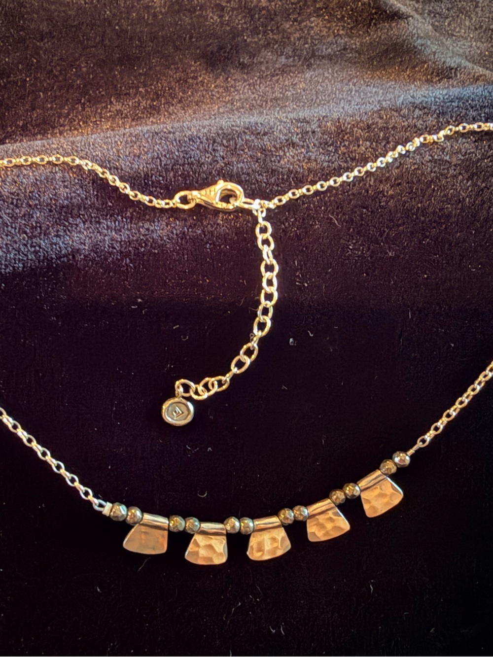 Silpada "Patterned Pyrite" Necklace